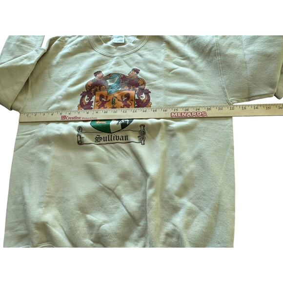 Sullivan Family Crest Of Arms Shirt Medium Last Name History Ireland Boar Lion - Picture 8 of 9